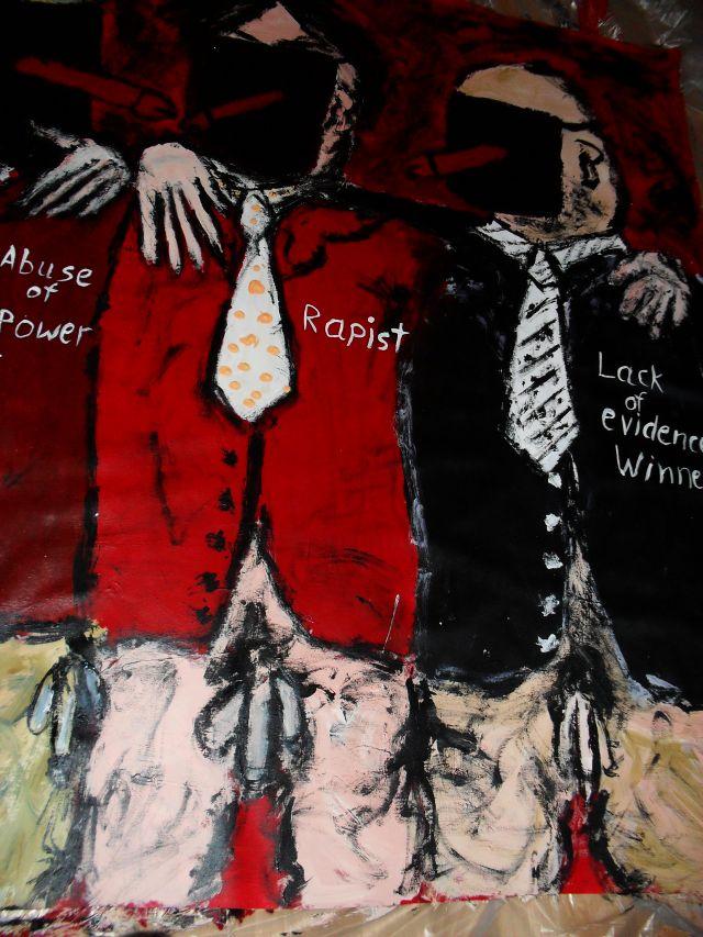 -We stick together.We offenders-Acryl auf Tuch,160 x 125 cm