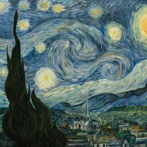 Starry night. Notte stellata. Tributo Van Gogh