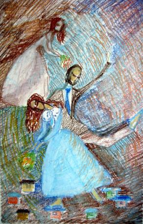 Dancers II - Memories of Marc Chagall's paintings