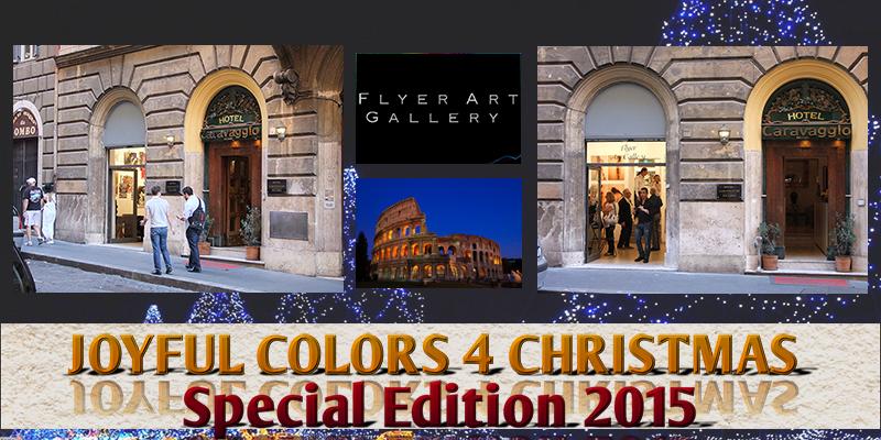 JOYFUL COLORS 4 CHRISTMAS  – ROME - FLYER ART GALLERY