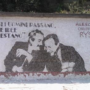 Mosaico,con piastrelle,irregolare  Giovanni Falcone e Paolo Borsellino