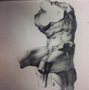 Torso del Belvedere ( from C. Bargue drawing)