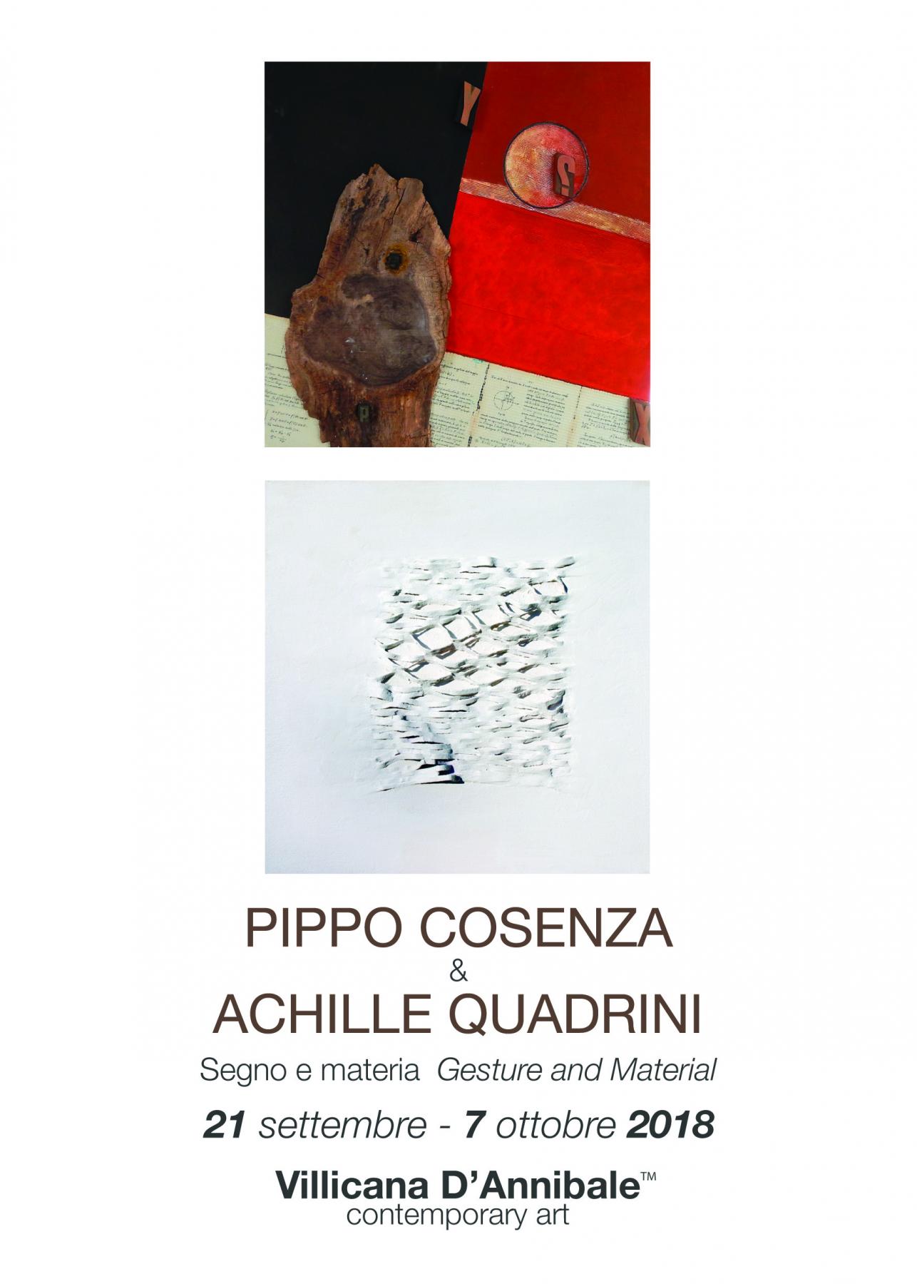 Pippo Cosenza & Achille Quadrini: Segno e materia