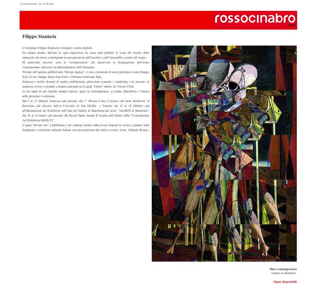 MOSTRA PERMANENTE ALLA GALLERIA ROSSO CINABRO DI ROMA