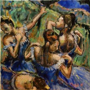 Ballerinas 4 according by Degas