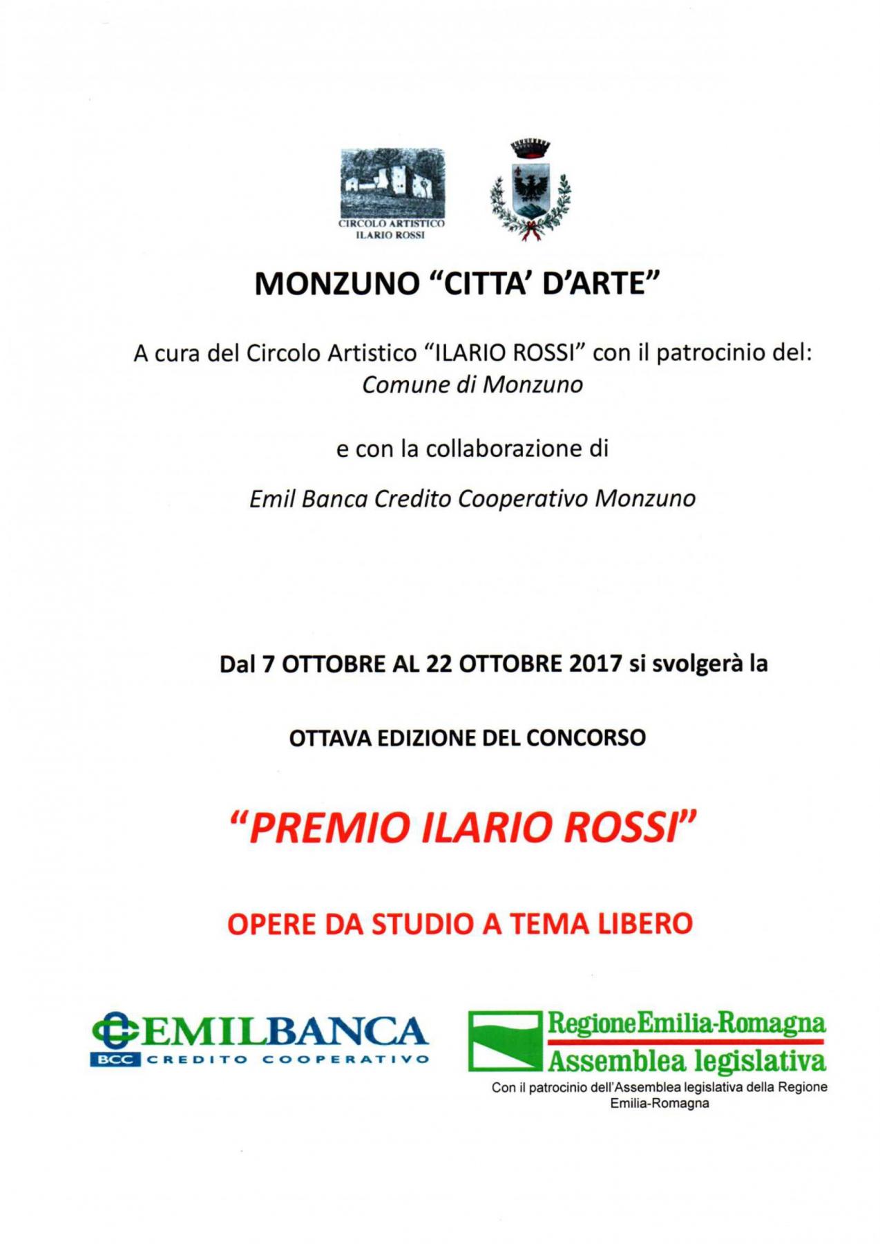 Concorso “Premio Ilario Rossi” 2017, a Monzuno (BO).