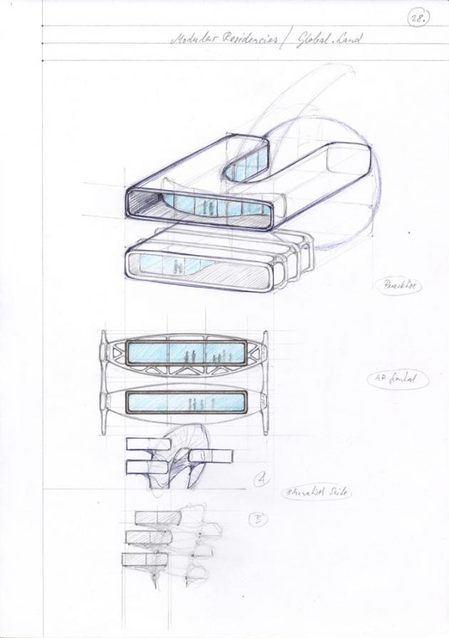 modular.residencies (study, drawing)