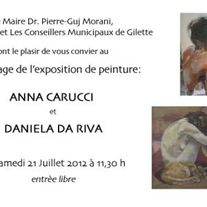 Mostra di pittura delle pittrici: Daniela Da Riva e Anna Carucci