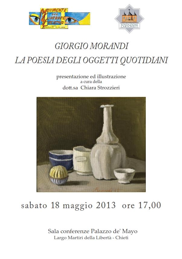 Conferenza Giorgio Morandi  "La poesia degli oggetti quotidiani"