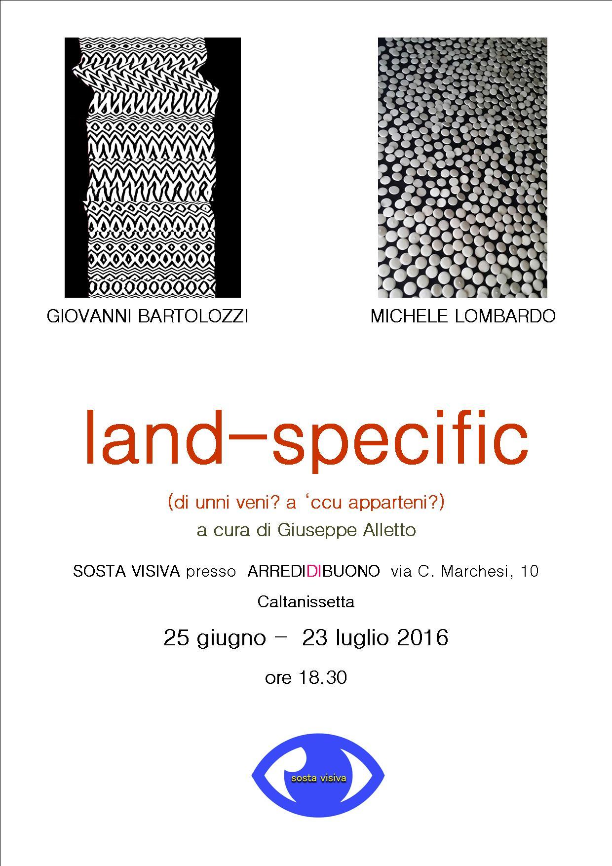 Land-specific (di unni veni? a 'ccu apparteni?) Giovanni Bartolozzi/Michele Lombardo