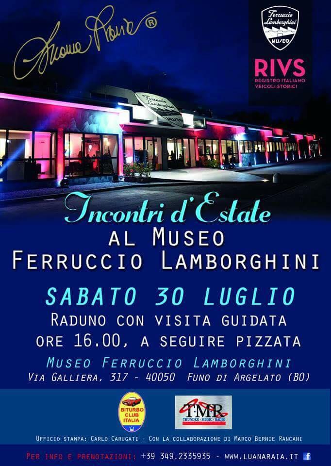 Incontri d'estate al Museo Ferruccio Lamborghini 