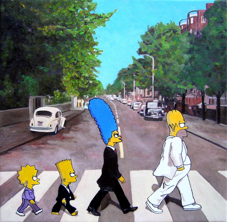 The Simpsons in Abbey Road