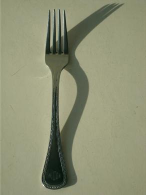 TENEDOR, 2013 [Object stolen from the restaurant at Hotel Hilton in Germany 2006]