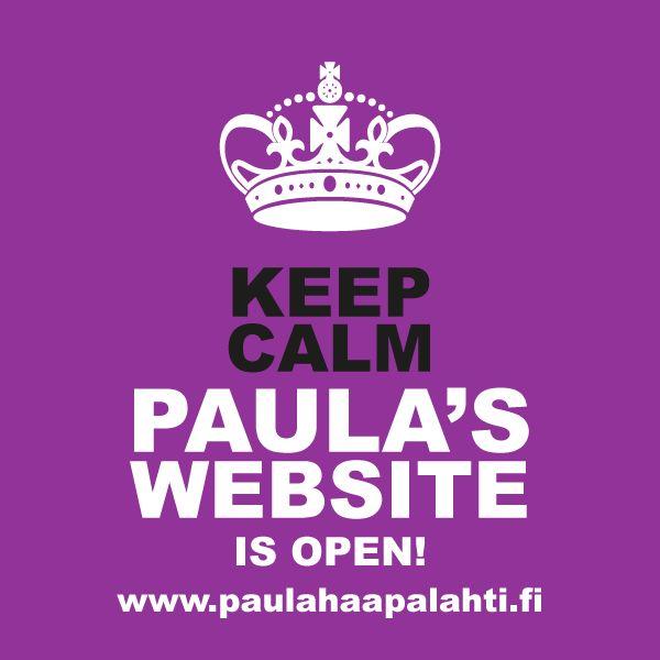 My new website is open...... please visit and comment.. www.paulahaapalahti.fi