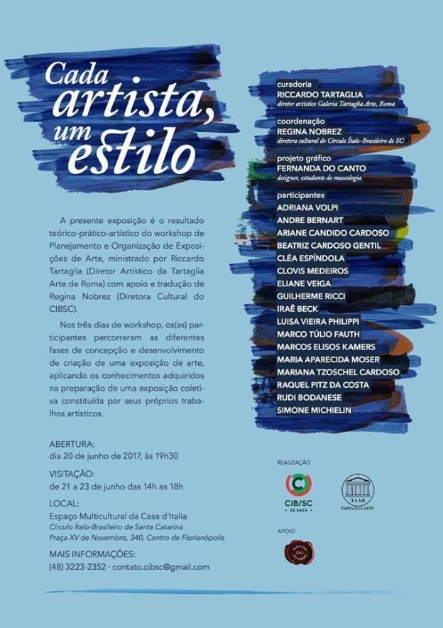 “Cada artista, um estilo” + workshop