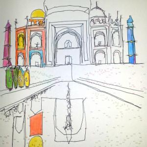 Delhi drawing