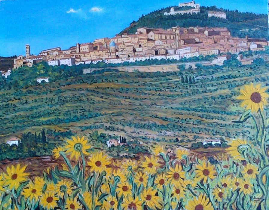 Francesco Alesci - Paesaggio a Cortona