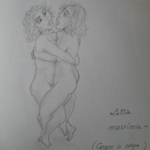 Lotta massiccia - Corpo a corpo (particolare)