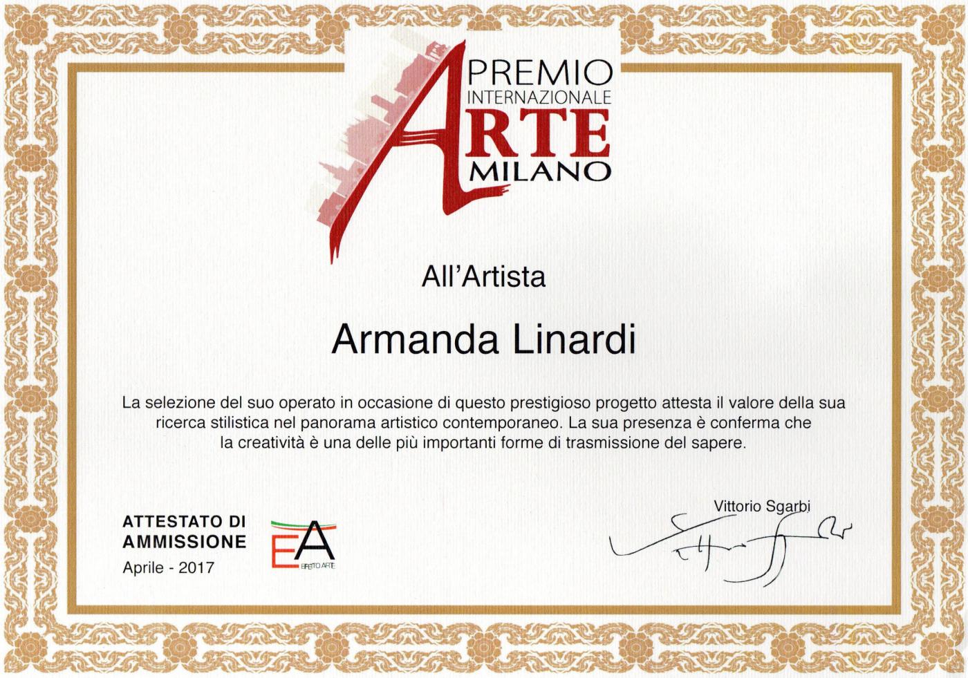 PREMIO INTERNAZIONALE ARTE MILANO