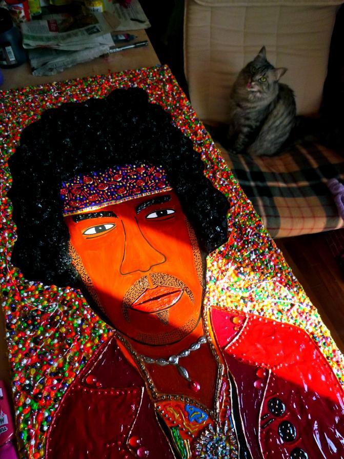 JIMI HENDRIX (& MY ASSISTANT)