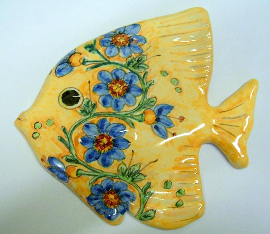 Pesce murale Floris - Maiolica