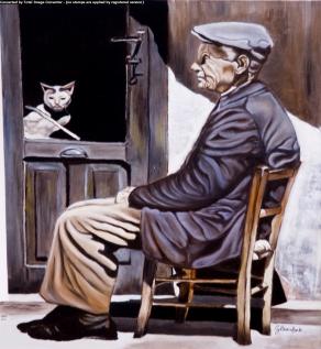 IL VECCHIO E IL GATTO -OMAGGIO A GIANNI STRINO