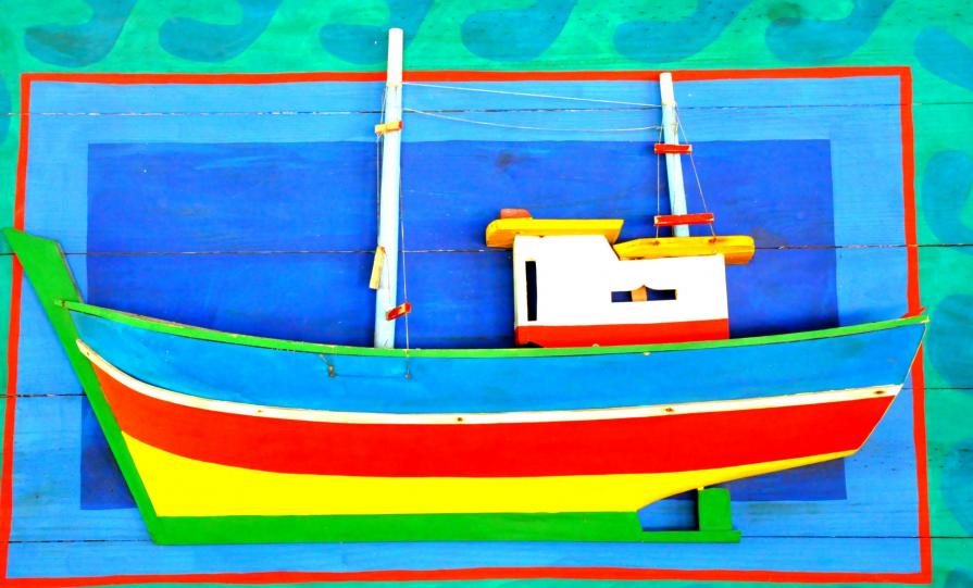 Colourful boat