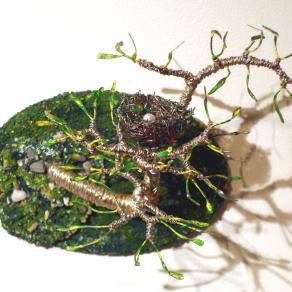 BIRD NEST No. 7 - Wall Art Sculpture