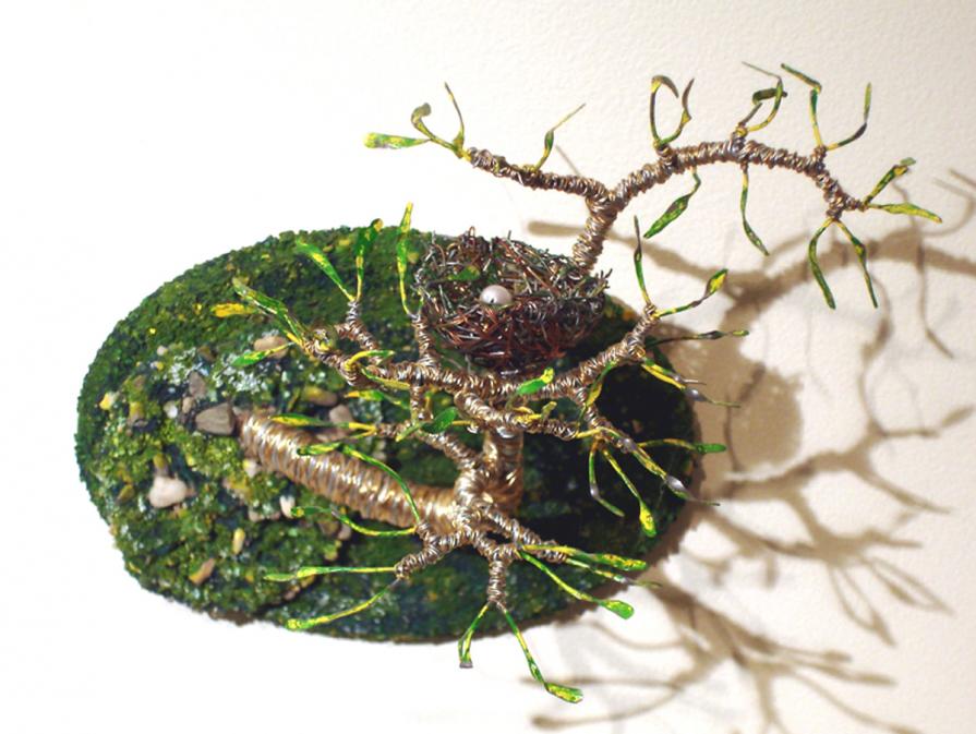 BIRD NEST No. 7 - Wall Art Sculpture