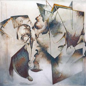 Dabrowski Waldemar - No Title, Oil on Canvas, 100x100 cm