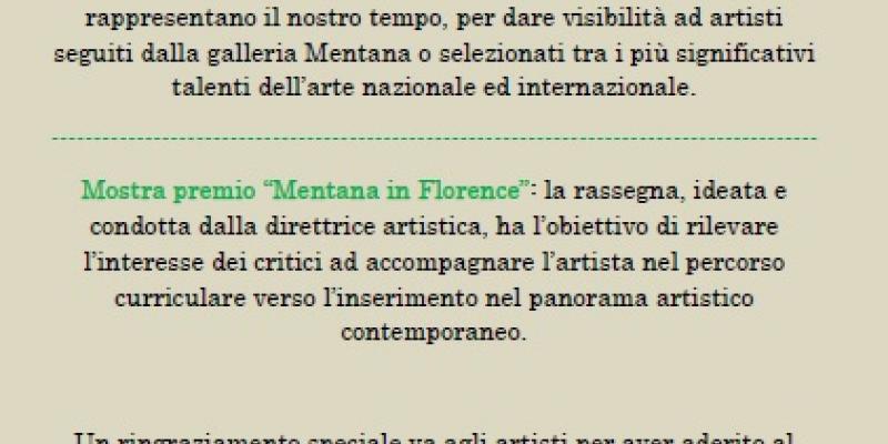 Mostra Premio  "Mentana in Florence"