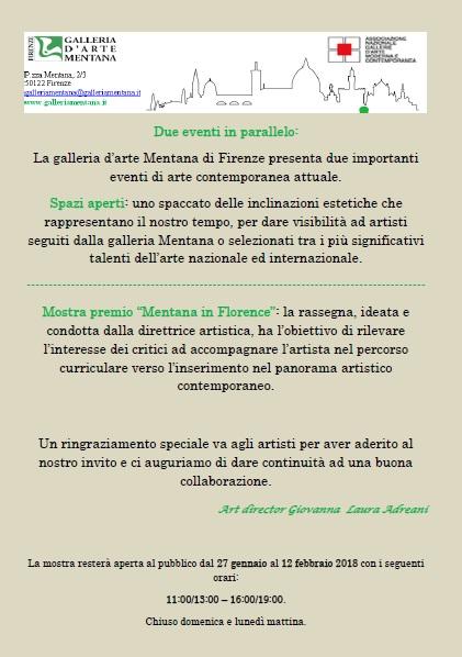 Mostra Premio  "Mentana in Florence"