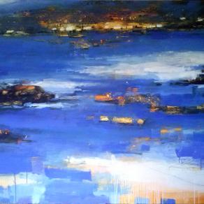 mare d'estate tecnica mista su tela  170x130cm 2015 antonio civitarese