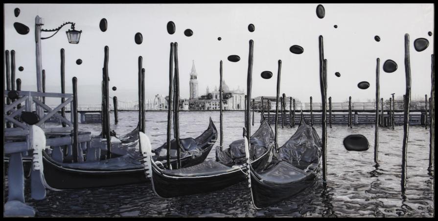 Venezia, paesaggio con bolle