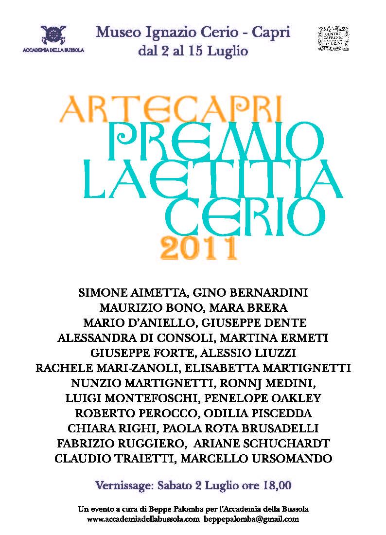 IV PREMIO LAETITIA CERIO A CAPRI