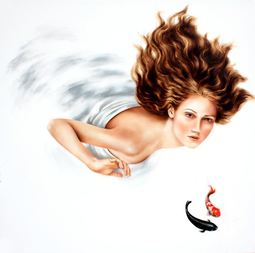 2-The Siren - LA SIRENA 2012 oil on canvas cm. 80x80