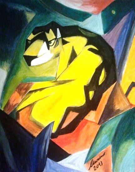 ISTINTO (originale "la tigre" di Franz Marc)