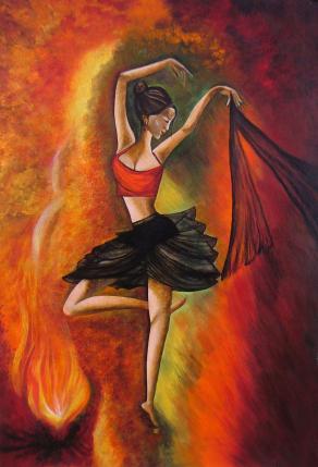 Sizzling Dance - Original Painting