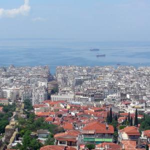 Greece. Thessaloniki. On the Egnatia road yet everything flows from thousands