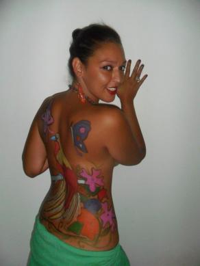 Tropical Girl Bodypainting 2