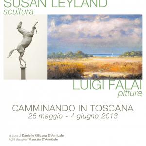 SUSAN LEYLAND sculpture LUIGI FALAI painting WALKING IN TUSCANY