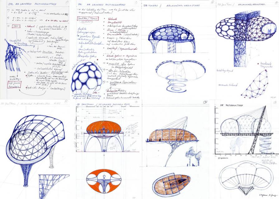 Media.Stage (studies, drawings)