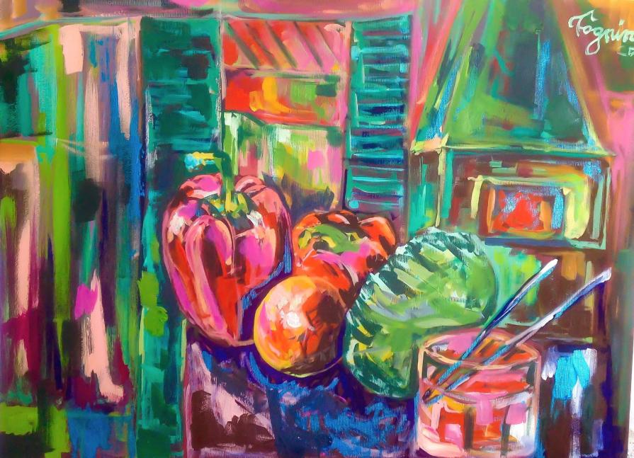 In veranda,acrilico su tela,60x80cm,2015