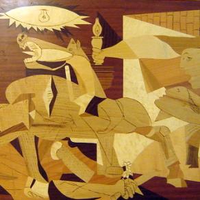 "GUERNICA",tarsia in legno copia da Picasso