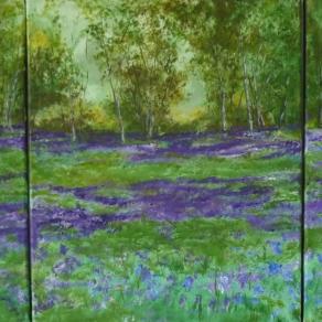 Bluebell Meadow Triptych