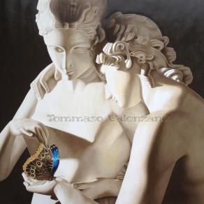 ''AMORE E PSICHE STANTI''(particolare)serie Echi al passato(Canova)