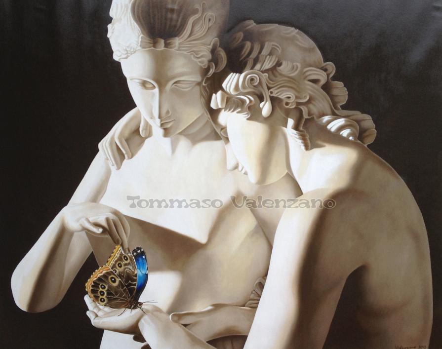 ''AMORE E PSICHE STANTI''(particolare)serie Echi al passato(Canova)