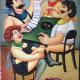 Salvo Lombardo - Strip poker - olio su tela - 50 x 70