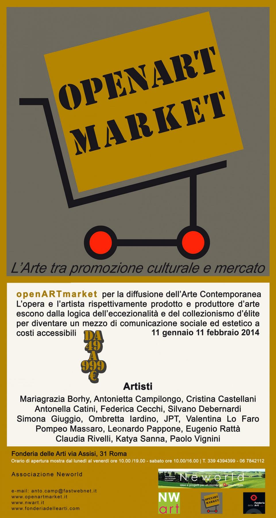 openArtmarket – L’arte contemporanea tra  promozione culturale e mercato  – Opere da 49 a 999 €