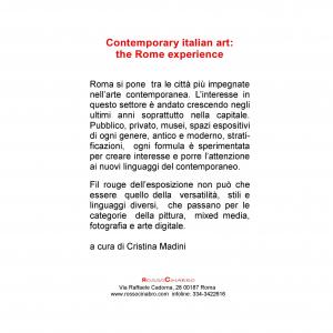 ‘Contemporary Italian Art: The Rome Experience ’ 